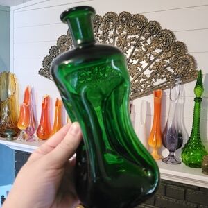 Vintage Green "Kluk Kluk" Decanter